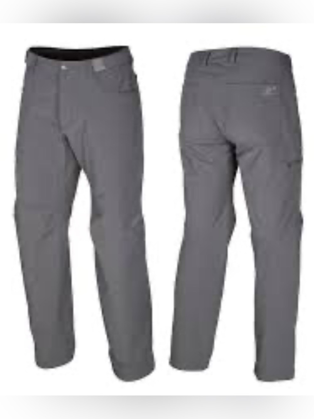 Klim Gray Softshell Riding Pants Mens M Motorcycle ADV Touring Gear Powersports
